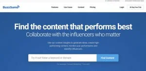 Buzzsumo Plataforma de redes sociales